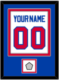 Detroit Name & Number With Champions Patch - Home White (1983-1996) - Double Mat 2