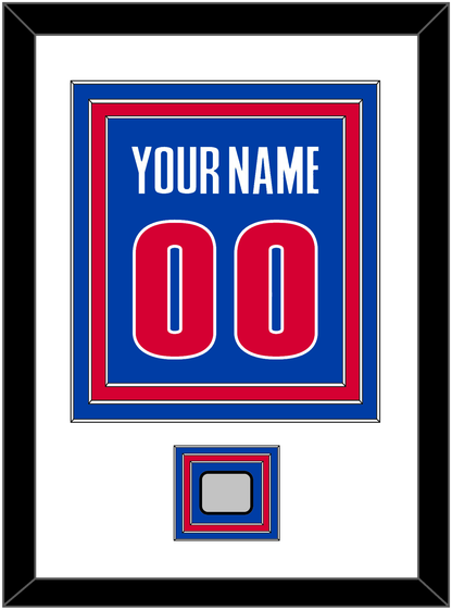 Detroit Name & Number With Champions Patch - Road Blue (2001-2017) - Premier Tier 1