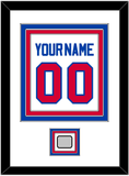 Detroit Name & Number With Finals Patch - Home White (1983-1996) - Triple Mat 1