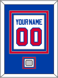 Detroit Name & Number With Champions Trophy Patch - Home White (1983-1996) - Triple Mat 2