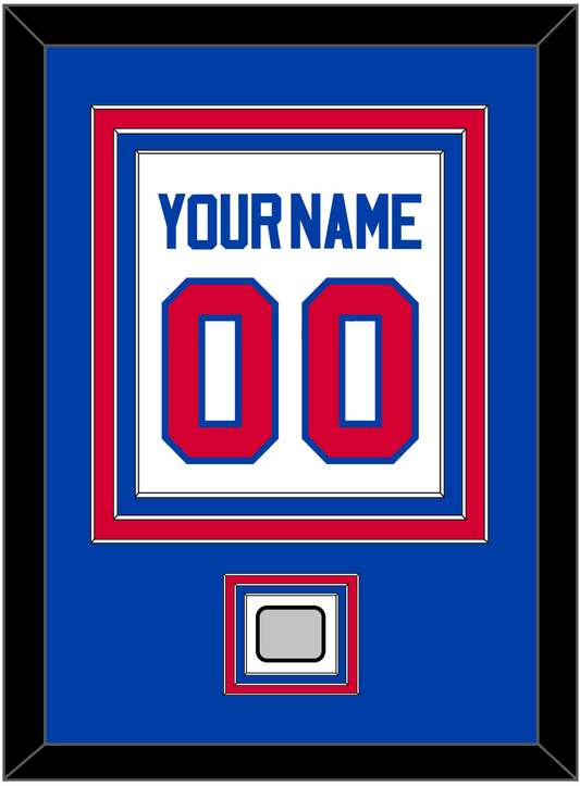 Detroit Name & Number With 2X Champions Patch - Home White (1983-1996) - Premier Tier 2