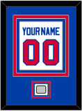 Detroit Name & Number With Champions Trophy Patch - Home White (1983-1996) - Triple Mat 2