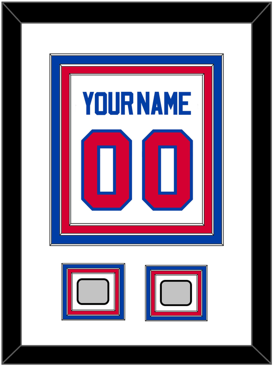 Detroit Name & Number With 2 Champions Patches - Home White (1983-1996) - Premier Tier 1