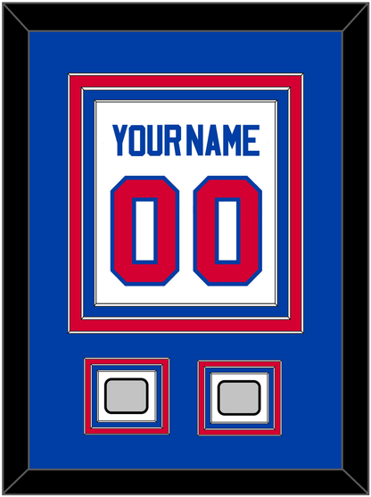 Detroit Name & Number With 2 Champions Patches - Home White (1983-1996) - Premier Tier 2