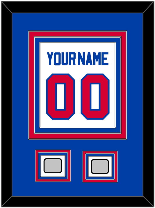 Detroit Name & Number With 2 Champions Patches - Home White (1983-1996) - Premier Tier 2