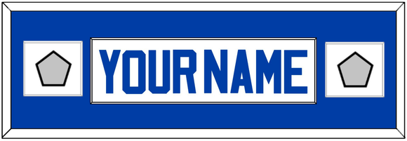 Detroit Name & 2 Champions Patches - Home White (1983-1996) - Single Mat 2