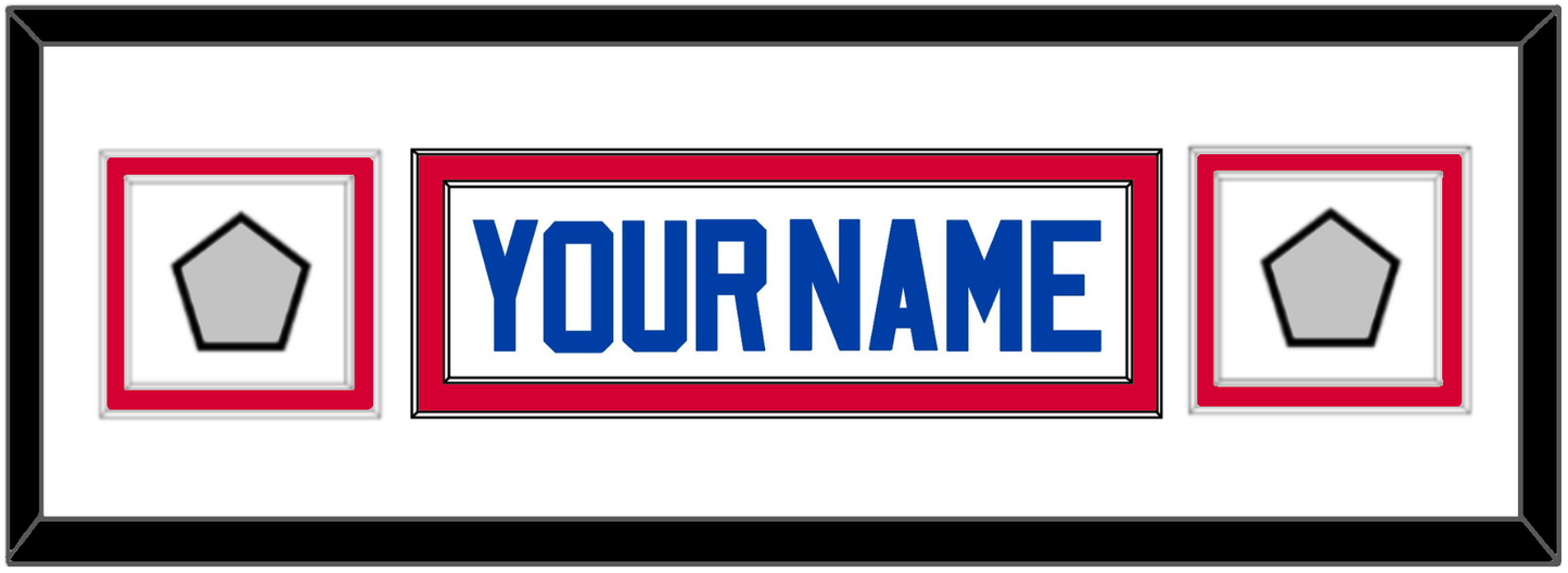 Detroit Name & 2 Champions Trophy Patches - Home White (1983-1996) - Signature Tier 2