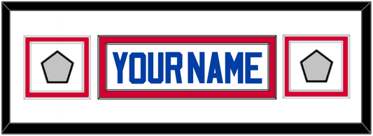 Detroit Name & 2 Champions Patches - Home White (1983-1996) - Signature Tier 2
