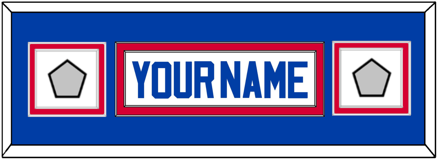 Detroit Name & 2 Champions Patches - Home White (1983-1996) - Signature Tier 4