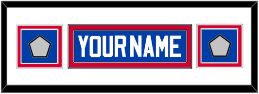 Detroit Name & 2 Champions Trophy Patches - Road Blue (1981-1996) - Signature Tier 2