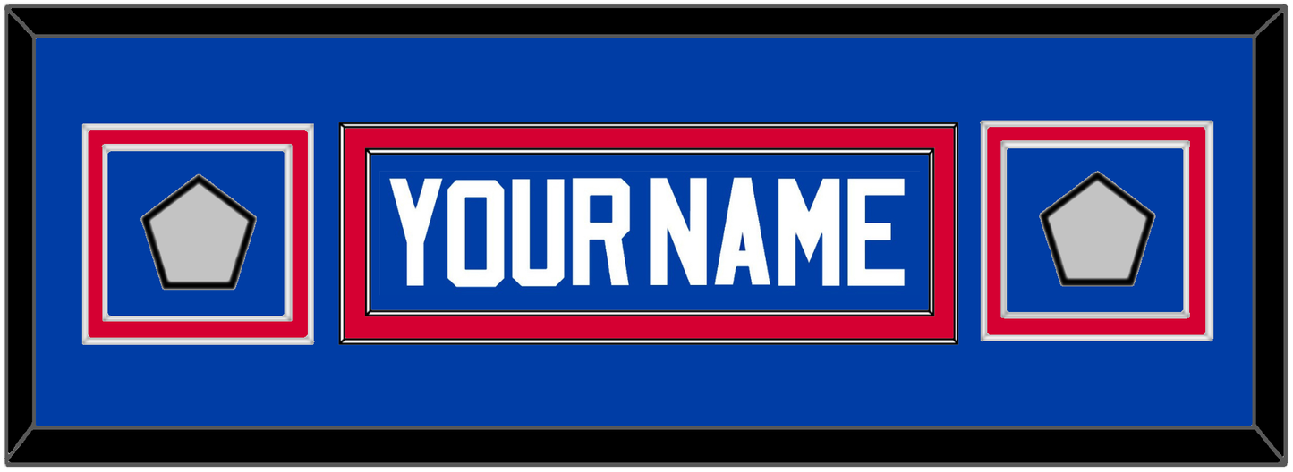 Detroit Name & 2 Champions Patches - Road Blue (1981-1996) - Signature Tier 4