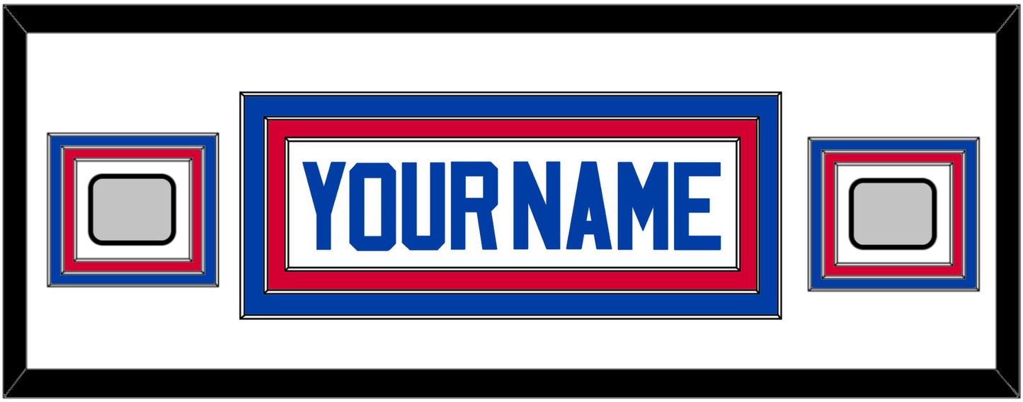 Detroit Name & 2 Champions Trophy Patches - Home White (1983-1996) - Premier Tier 2