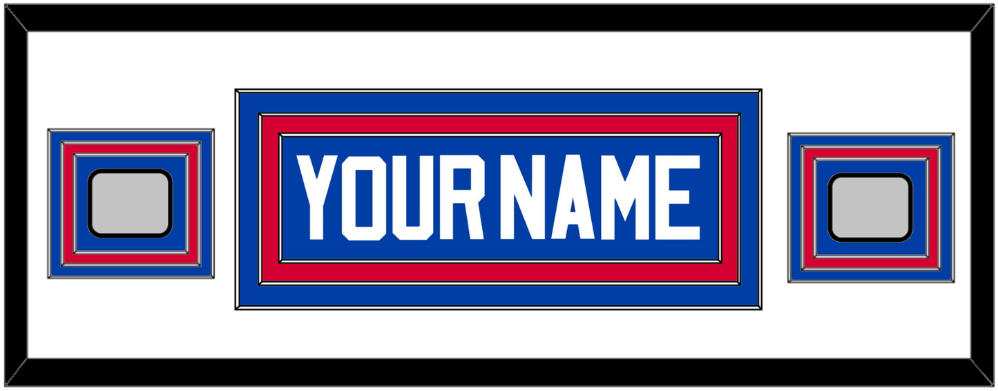 Detroit Name & 2 Champions Trophy Patches - Road Blue (1981-1996) - Premier Tier 2