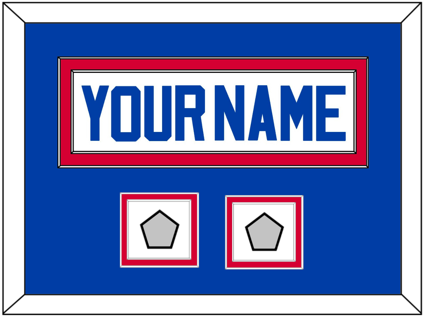 Detroit Name & 2 Champions Patches - Home White (1983-1996) - Signature Tier 3