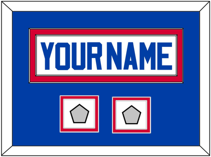 Detroit Name & 2 Champions Patches - Home White (1983-1996) - Signature Tier 3