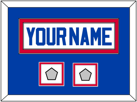 Detroit Name & 2 Champions Patches - Home White (1983-1996) - Signature Tier 3