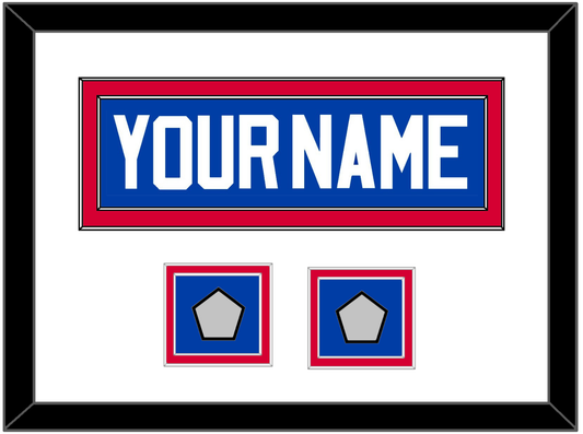 Detroit Name & 2 Champions Patches - Road Blue (1981-1996) - Signature Tier 1