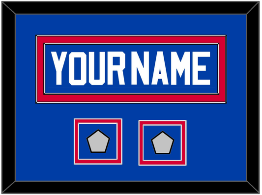Detroit Name & 2 Champions Patches - Road Blue (1981-1996) - Signature Tier 3