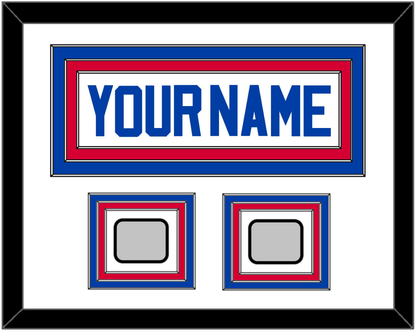 Detroit Name & 2 Champions Trophy Patches - Home White (1983-1996) - Premier Tier 1
