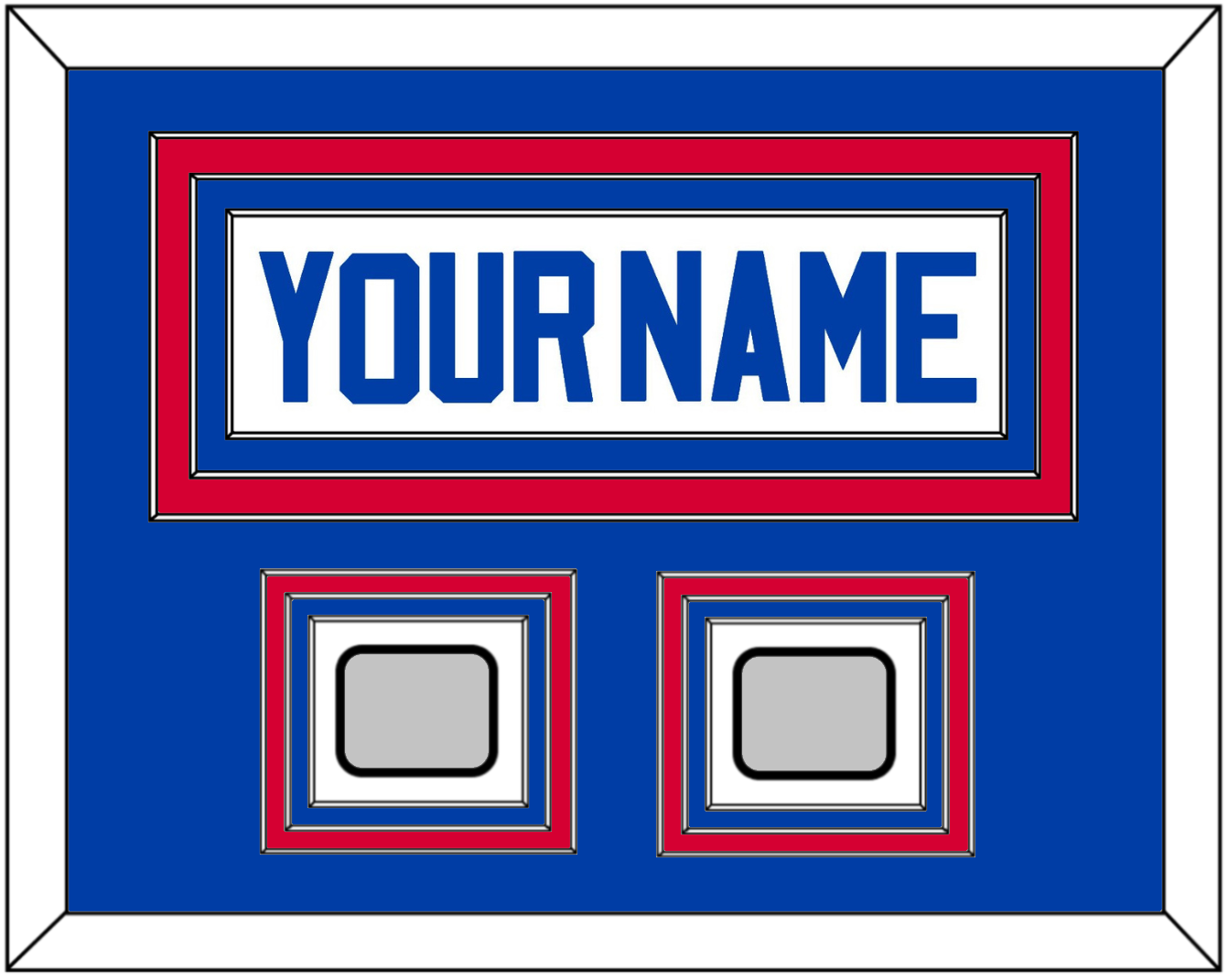 Detroit Name & 2 Champions Patches - Home White (1983-1996) - Premier Tier 3