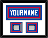 Detroit Name & 2 Champions Patches - Road Blue (1981-1996) - Triple Mat 1