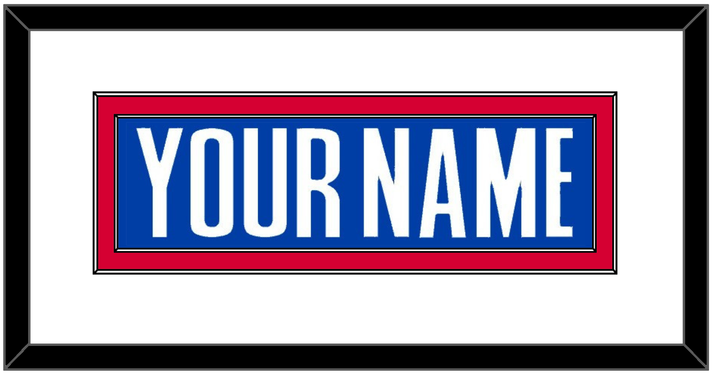 Detroit Name - Road Blue (2001-2017) - Signature Tier 1