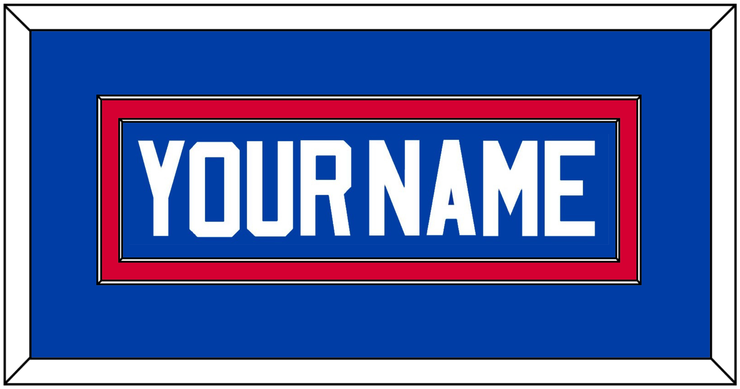 Detroit Name - Road Blue (1981-1996) - Signature Tier 2