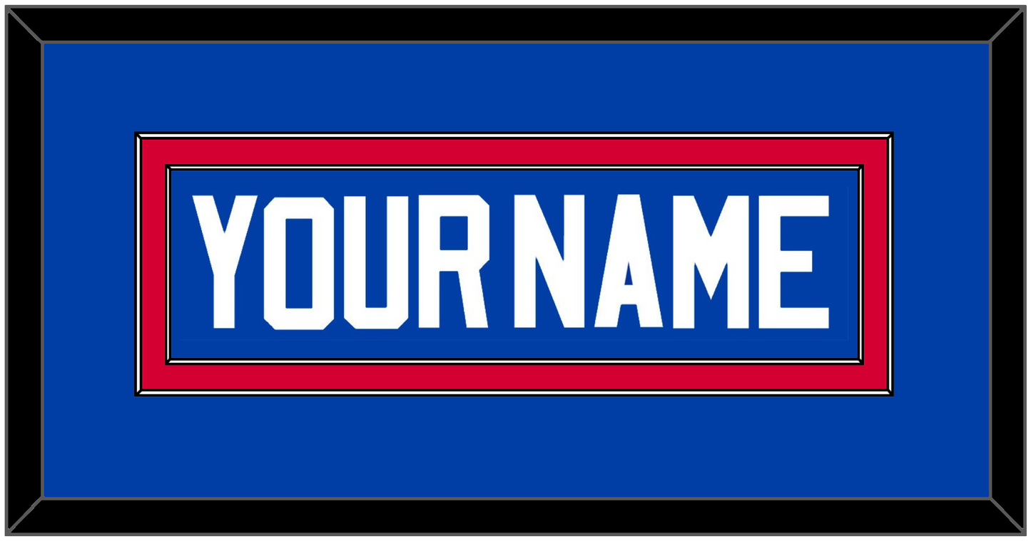 Detroit Name - Road Blue (1981-1996) - Signature Tier 2