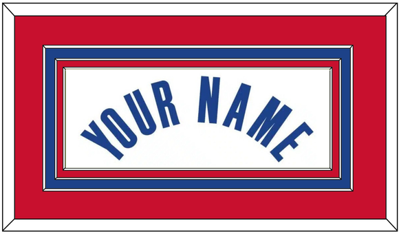 Detroit Name - White Association - Triple Mat 3