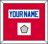 Detroit Name & Finals Patch - Home White (1983-1996) - Single Mat 2