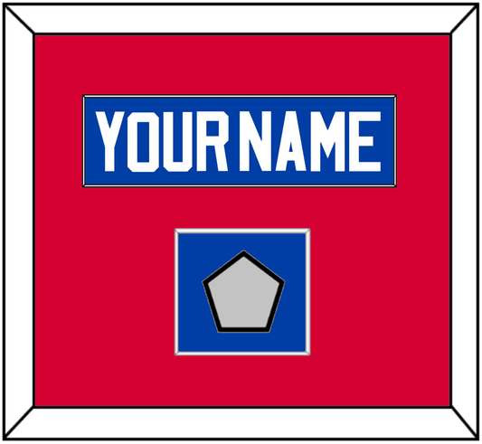 Detroit Name & 2X Champions Patch - Road Blue (1981-1996) - Essential Tier 2