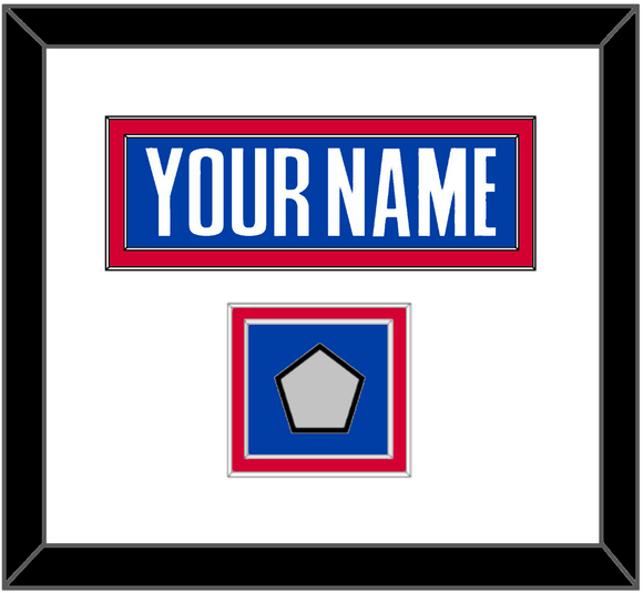 Detroit Name & Champions Patch - Road Blue (2001-2017) - Double Mat 1