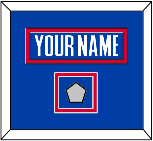 Detroit Name & Champions Patch - Road Blue (2001-2017) - Signature Tier 2