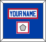 Detroit Name & Champions Patch - Home White (1983-1996) - Double Mat 2