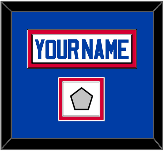 Detroit Name & Champions Patch - Home White (1983-1996) - Signature Tier 2