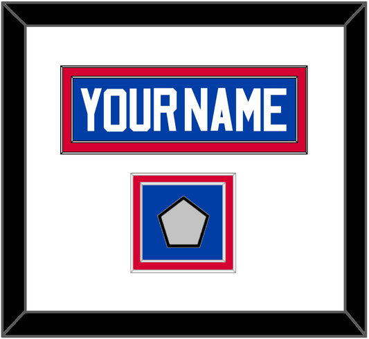 Detroit Name & 2X Champions Patch - Road Blue (1981-1996) - Signature Tier 1