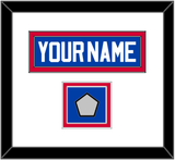 Detroit Name & Champions Trophy Patch - Road Blue (1981-1996) - Double Mat 1