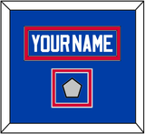 Detroit Name & Champions Trophy Patch - Road Blue (1981-1996) - Double Mat 2