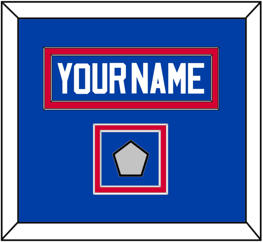 Detroit Name & Champions Patch - Road Blue (1981-1996) - Signature Tier 2