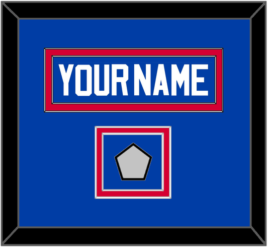 Detroit Name & 2X Champions Patch - Road Blue (1981-1996) - Signature Tier 2