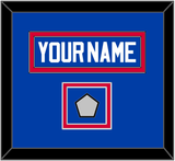 Detroit Name & Champions Trophy Patch - Road Blue (1981-1996) - Double Mat 2