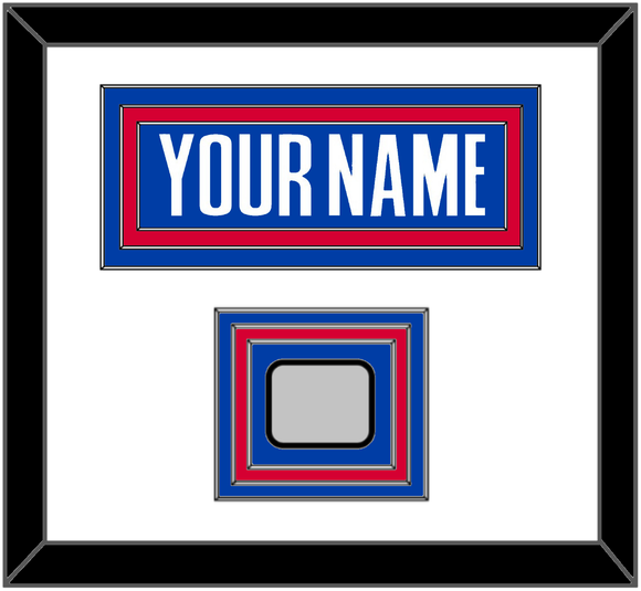 Detroit Name & Champions Patch - Road Blue (2001-2017) - Triple Mat 1