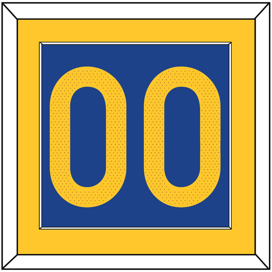 Golden State Number - Blue Icon - Essential Tier 2