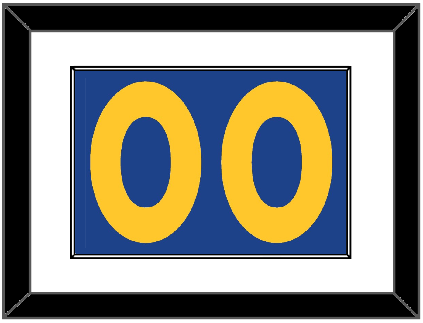 Golden State Number - Road Blue (2010-2019) - Essential Tier 1