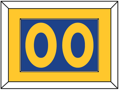 Golden State Number - Road Blue (2010-2019) - Essential Tier 2
