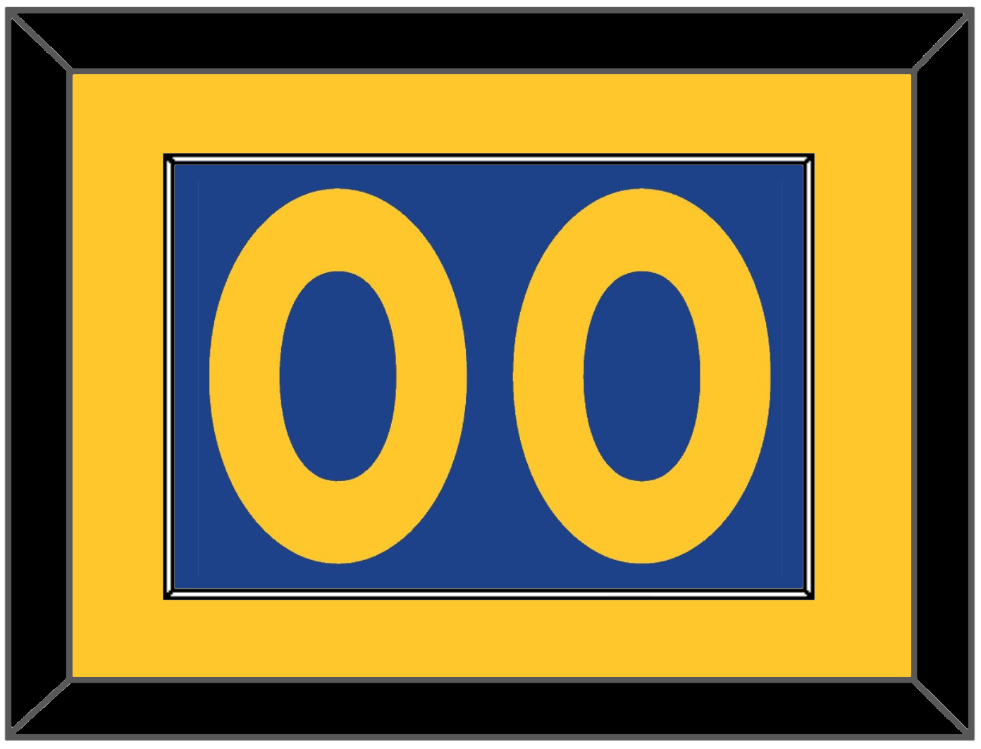 Golden State Number - Road Blue (2010-2019) - Essential Tier 2