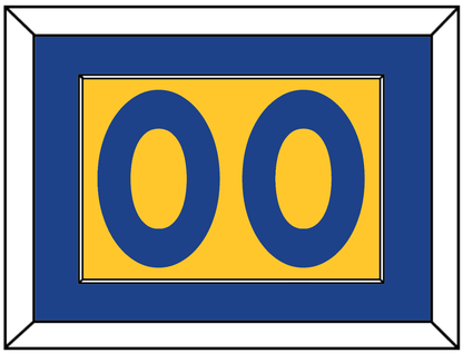 Golden State Number - Alternate Yellow (2013) - Essential Tier 2