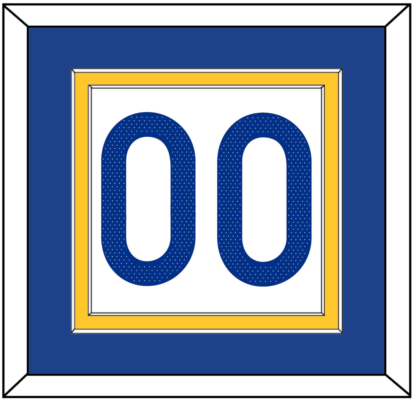 Golden State Number - White Association - Signature Tier 2