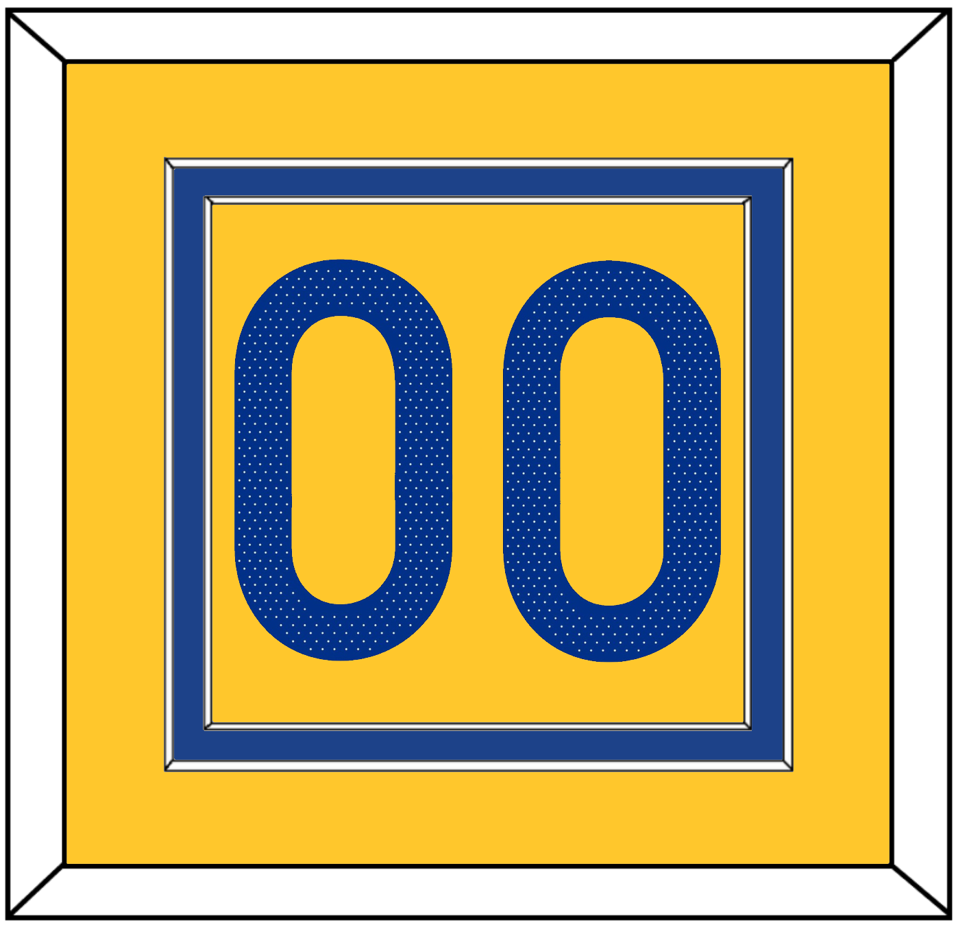 Golden State Number - Yellow Statement (2019-2022) - Signature Tier 2
