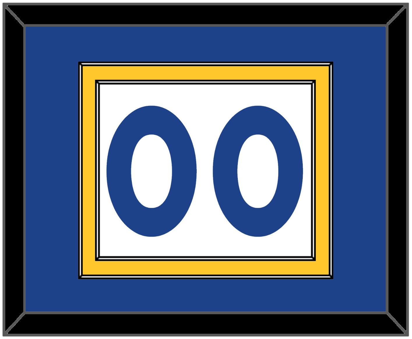 Golden State Number - Home White (2010-2019) - Signature Tier 2